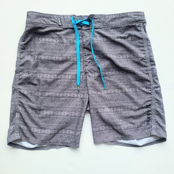 Hurley Phantom Gray Beach Apache Board Shorts Men's Waist Size 31 - Picture 2 of 4